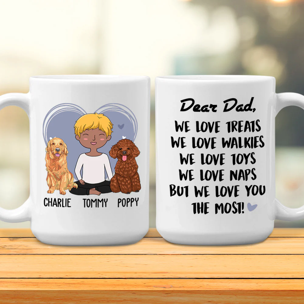 Love You The Most - Personalized Custom Coffee Mug - Image 5