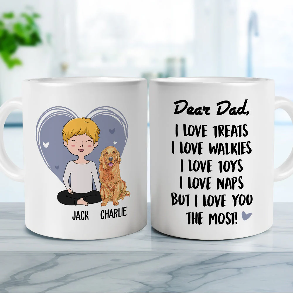 Love You The Most - Personalized Custom Coffee Mug - Image 7