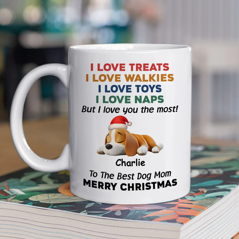 Love You The Most Snow Ver - Personalized Custom Coffee Mug - Image 2