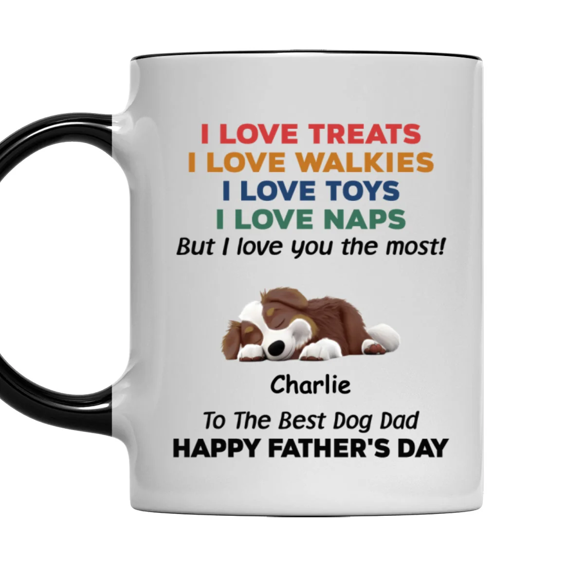Love You The Most Version 2 - Personalized Custom Accent Mug - Image 4