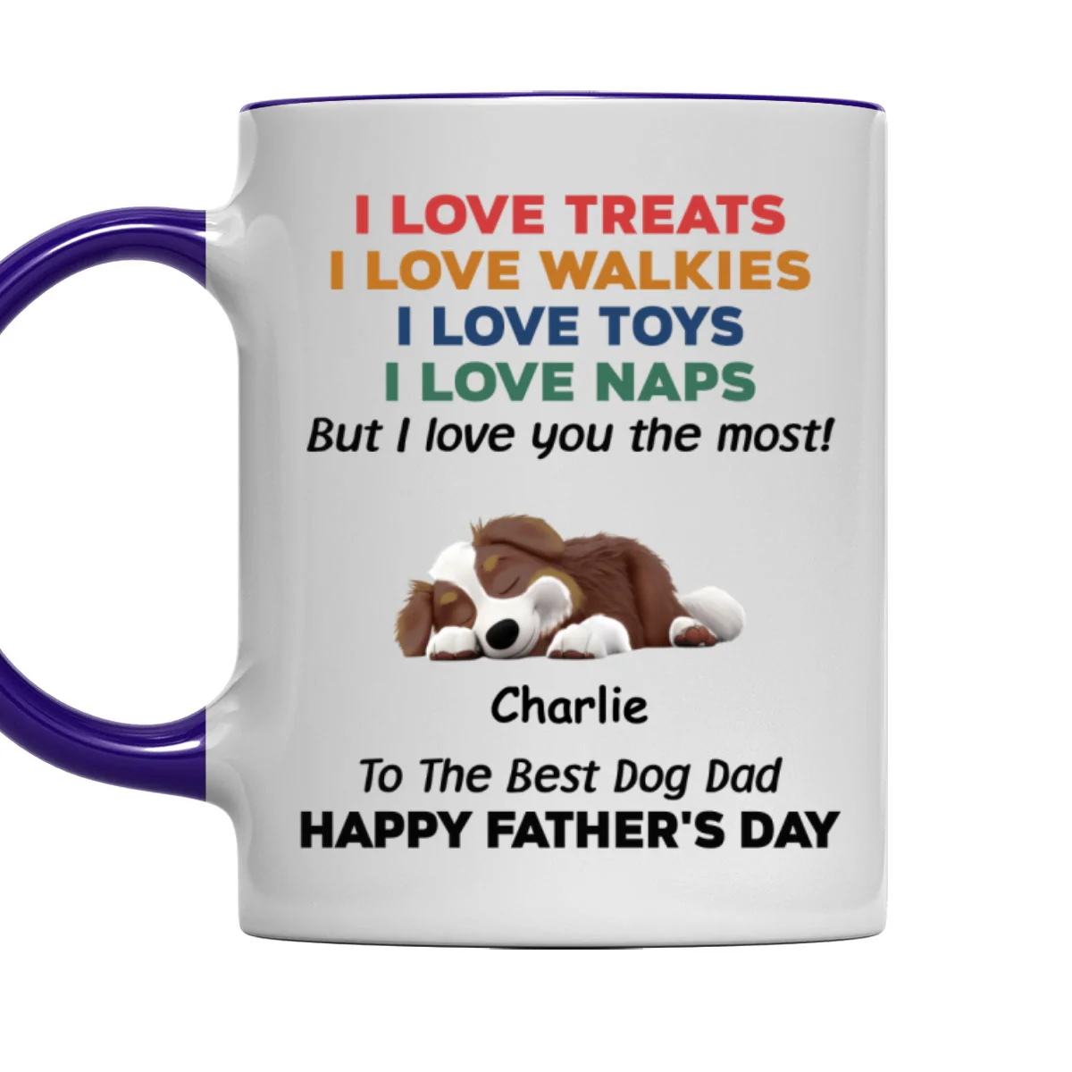 Love You The Most Version 2 - Personalized Custom Accent Mug - Image 7