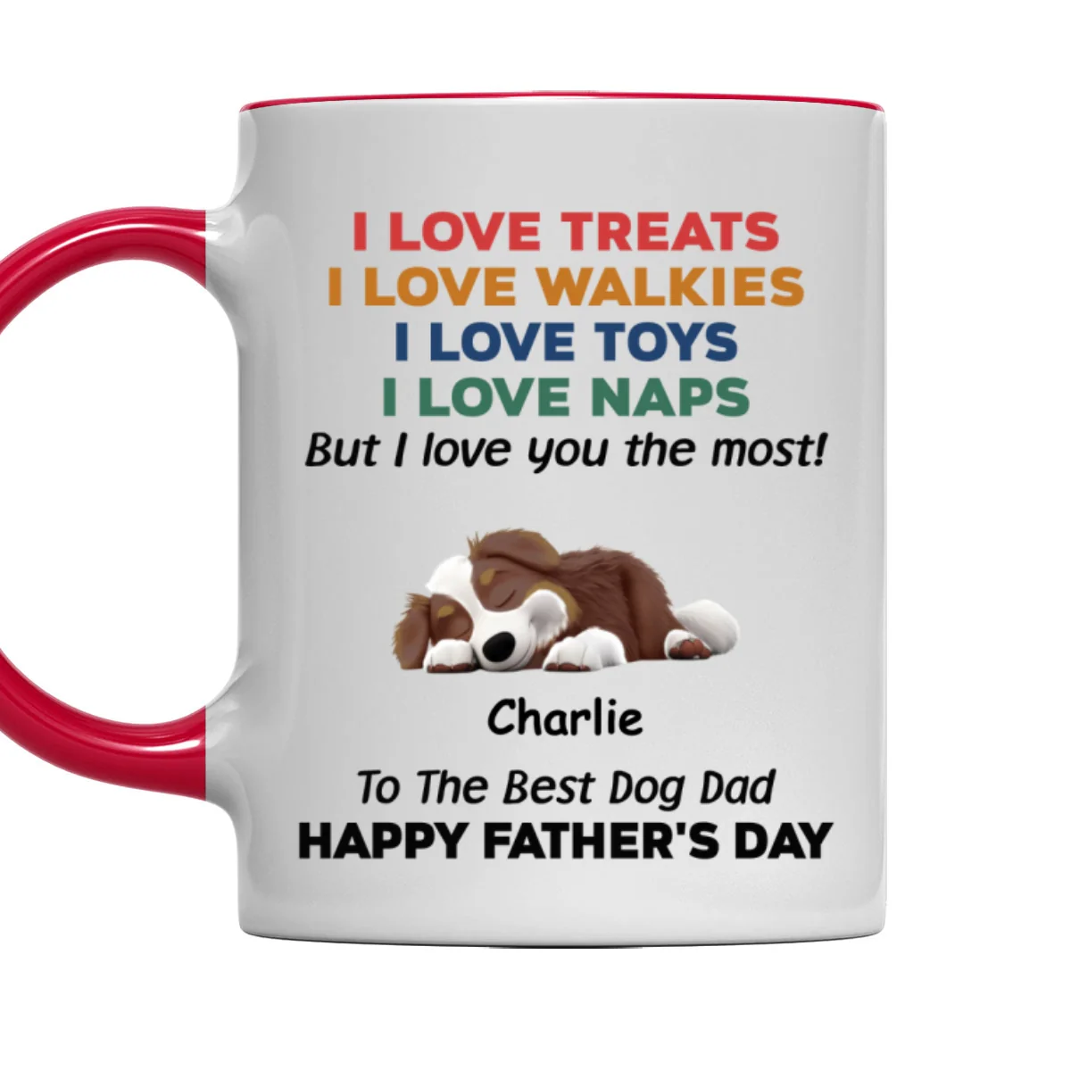 Love You The Most Version 2 - Personalized Custom Accent Mug - Image 8