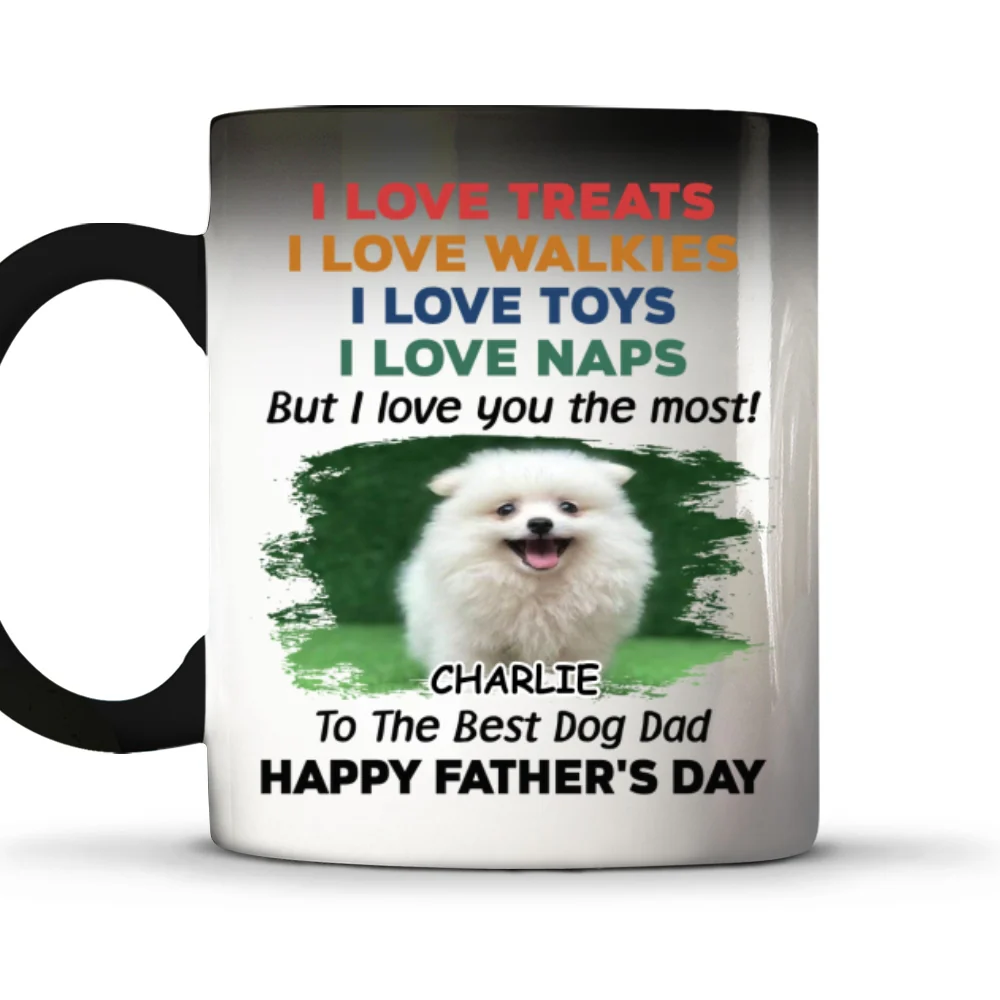 Love You The Most Version 2 Photo - Personalized Custom Color Changing Mug - Image 3