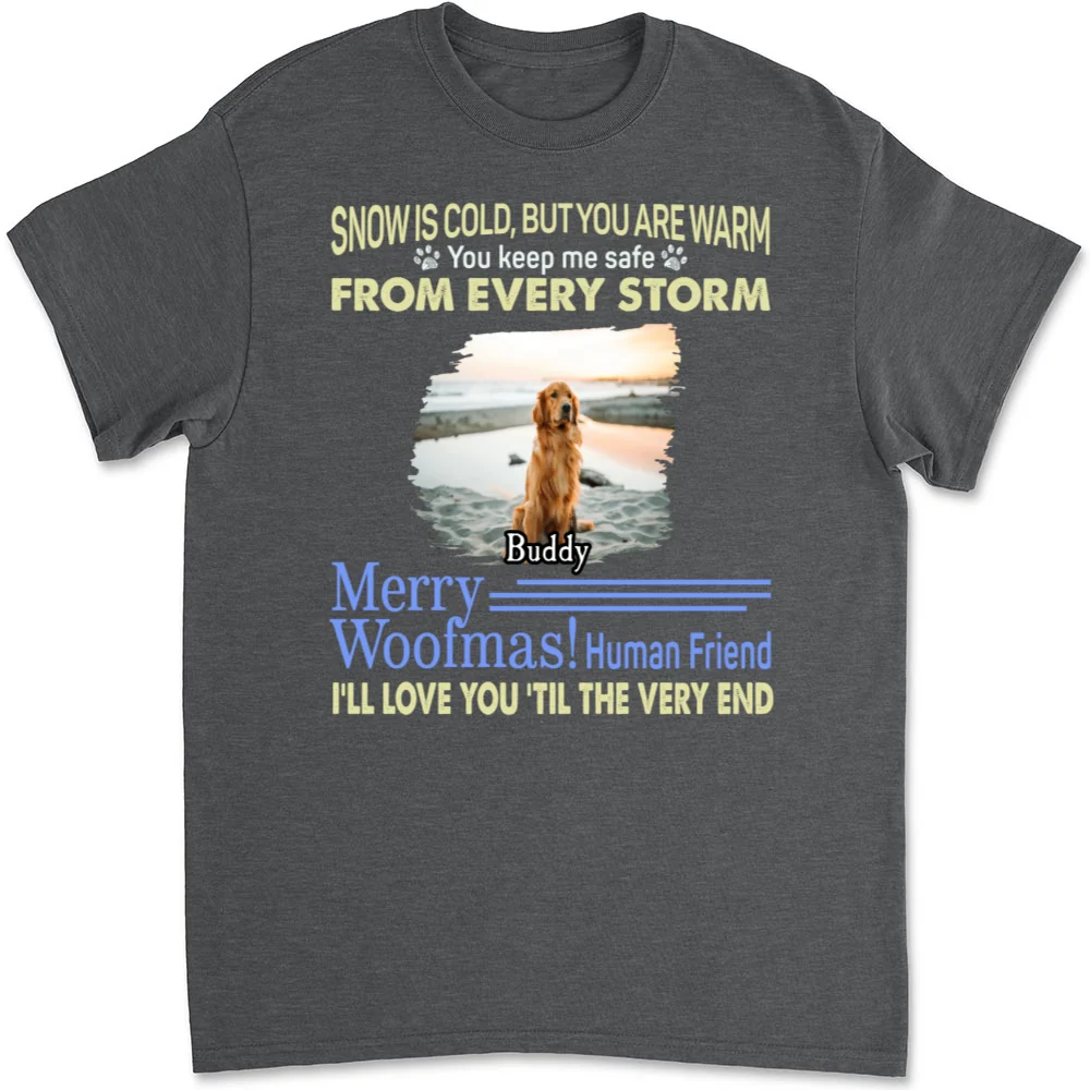 Love You Till Very End Photo - Personalized Custom Unisex T-shirt - Image 8