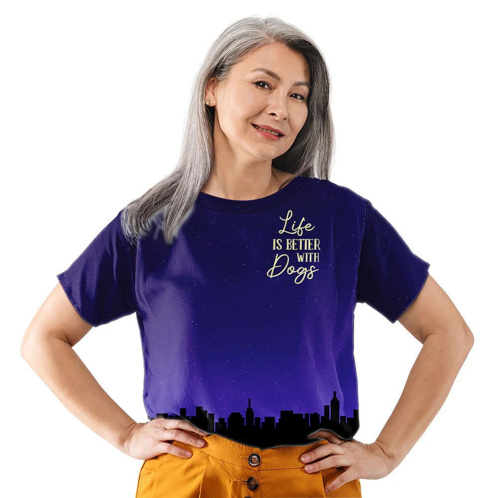 Love You To The Moon And Back - Personalized Custom All-over-print T-shirt - Image 3