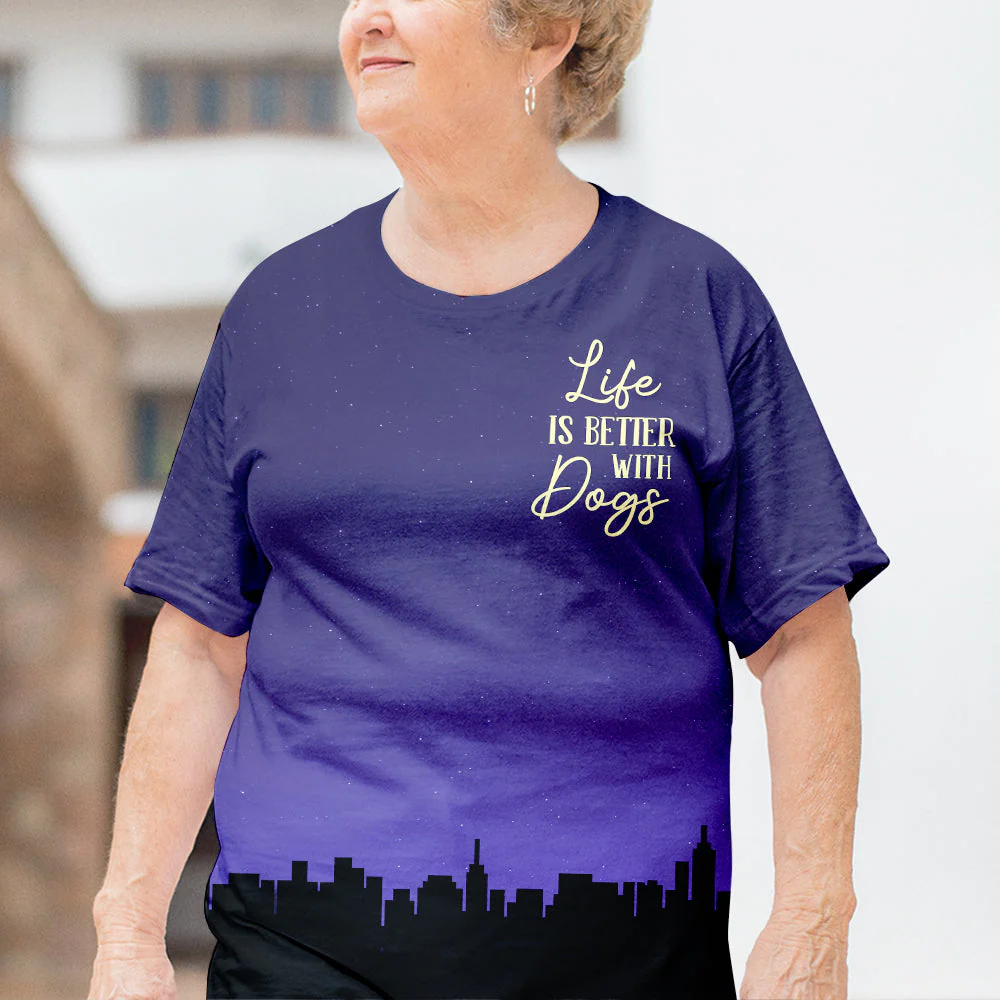Love You To The Moon And Back - Personalized Custom All-over-print T-shirt - Image 4