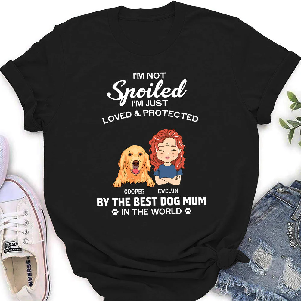 Loved And Protected - Personalized Custom Women's T-shirt - Image 2