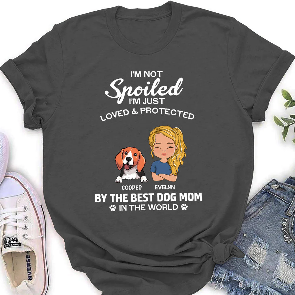 Loved And Protected - Personalized Custom Women's T-shirt - Image 4