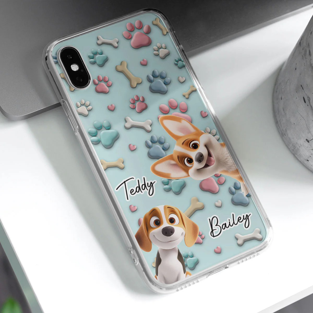 Lovely Dog Cartoon - Personalized Custom Phone Case - Image 2