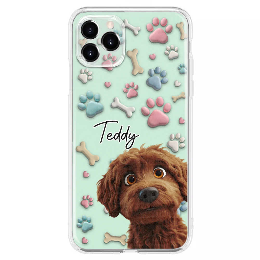 Lovely Dog Cartoon Version 2 - Personalized Custom Phone Case - Image 9