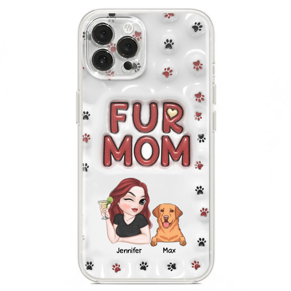 Lovely Fur Mom - Personalized Custom 3D Inflated Effect Phone Case - Image 20