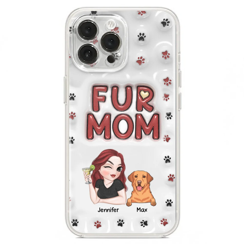 Lovely Fur Mom - Personalized Custom 3D Inflated Effect Phone Case - Image 21