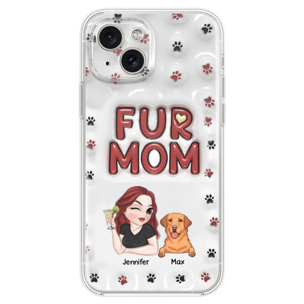 Lovely Fur Mom - Personalized Custom 3D Inflated Effect Phone Case - Image 22