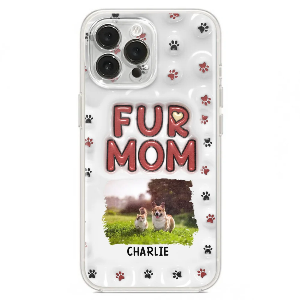 Lovely Fur Mom Photo - Personalized Custom 3D Inflated Effect Phone Case - Image 18