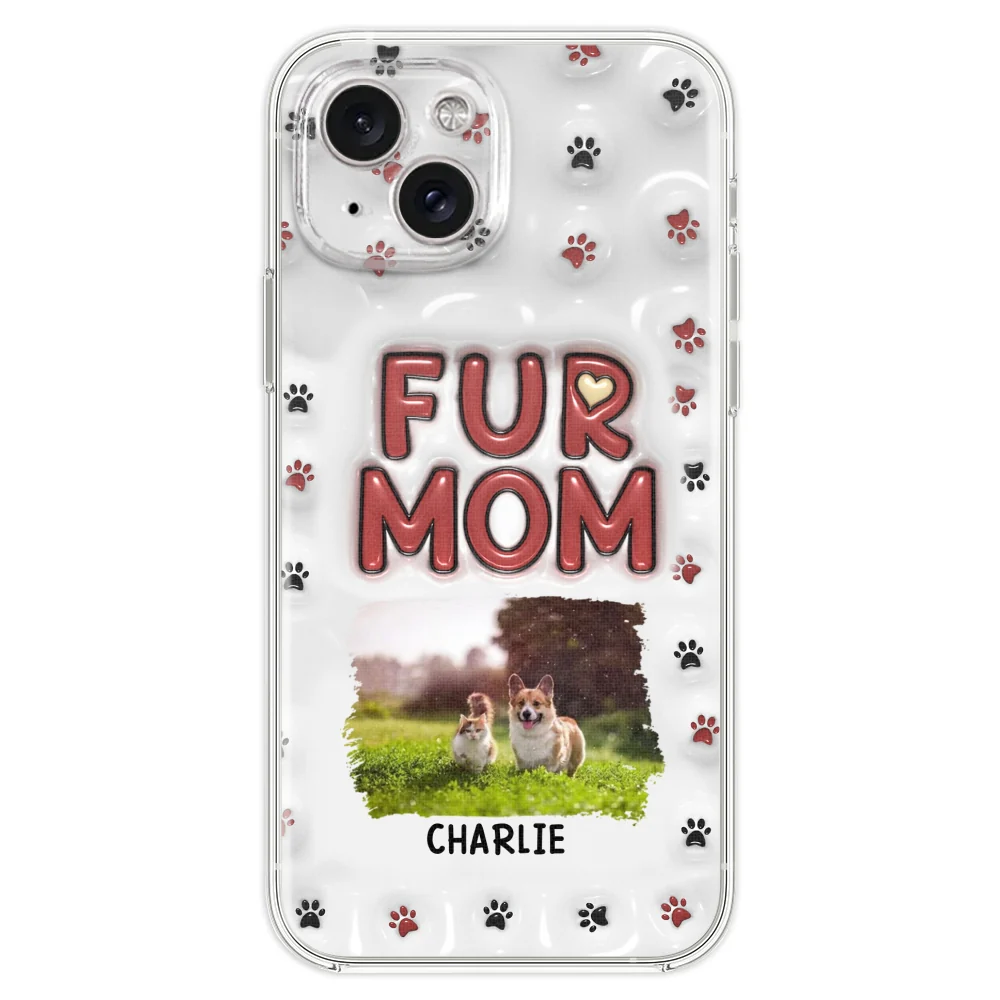 Lovely Fur Mom Photo - Personalized Custom 3D Inflated Effect Phone Case - Image 19