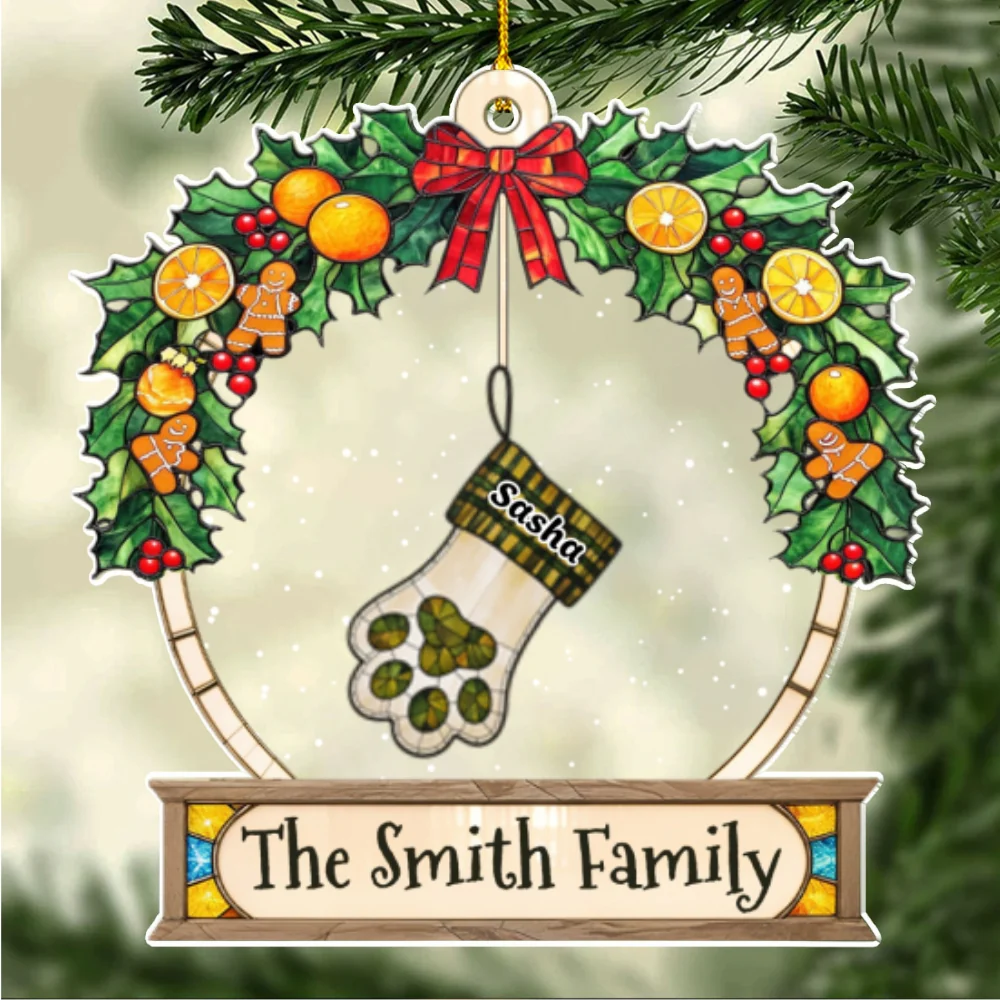 Lovely Gloves Hanging - Personalized Custom Acrylic Ornament - Image 7