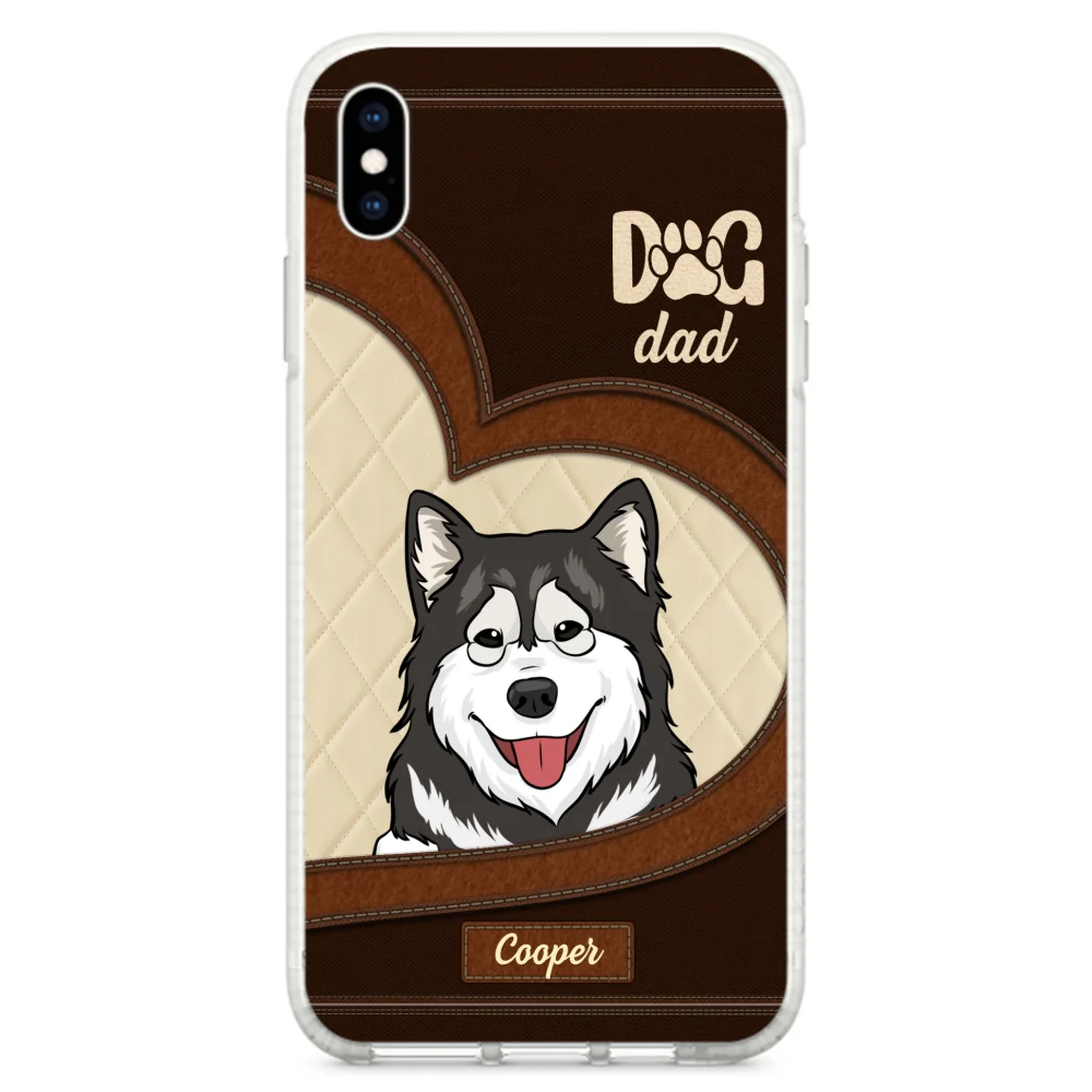 Lovely Peeking Dogs - Personalized Custom Phone Case - Image 26