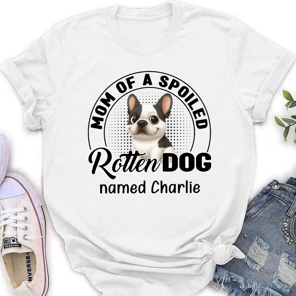 Lovely Spoiled Rotten Dog Chibi Cartoon Ver New - Personalized Custom Women's T-Shirt - Image 2