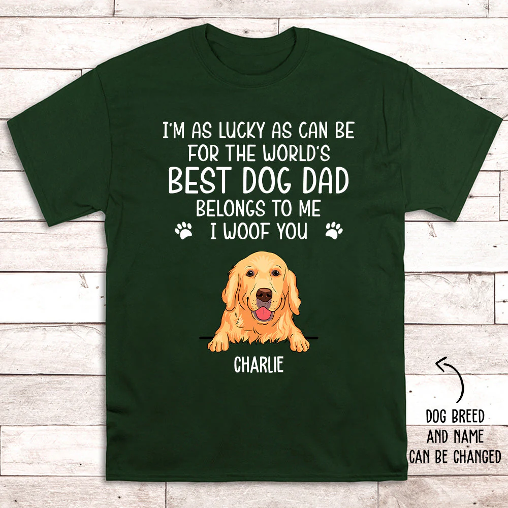 Lucky As Can Be - Personalized Custom Unisex T-shirt - Image 3