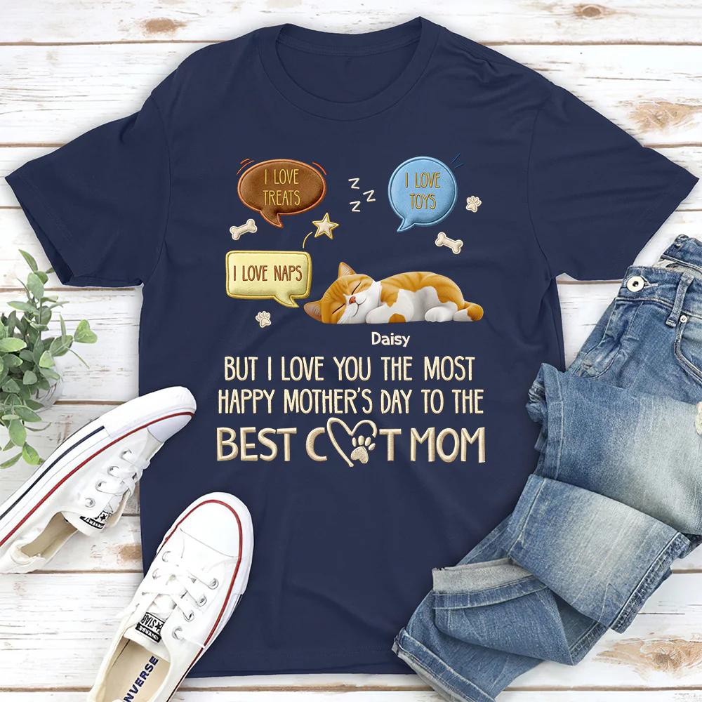 Lucky Loved Cat - Personalized Custom Shirt - Image 4