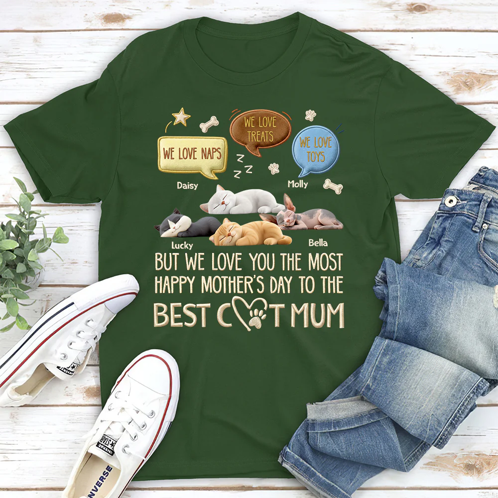 Lucky Loved Cat - Personalized Custom Shirt - Image 5
