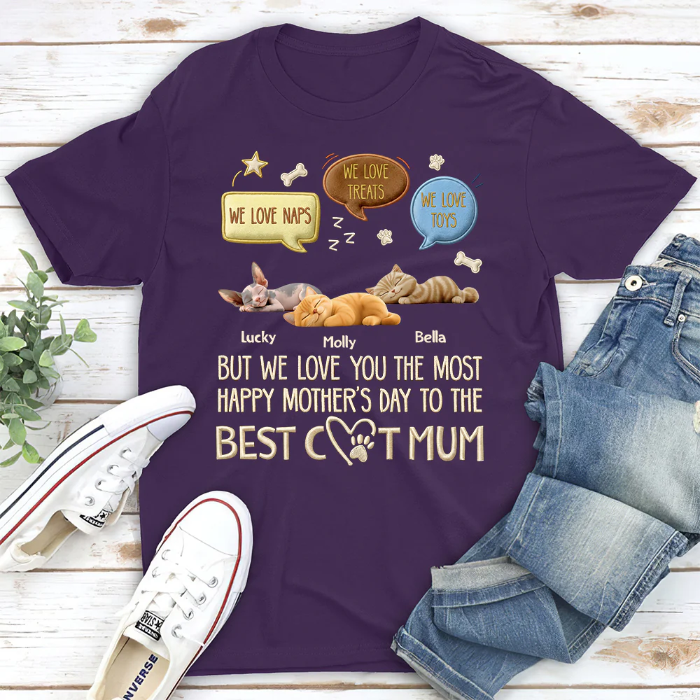 Lucky Loved Cat - Personalized Custom Shirt - Image 6