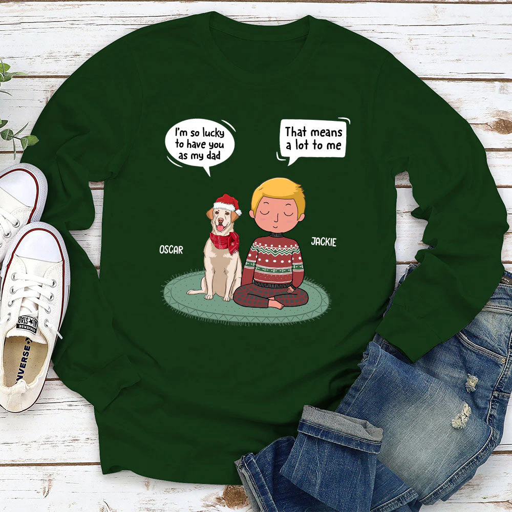 Lucky Me - Personalized Custom Long Sleeve T-shirt - Image 3