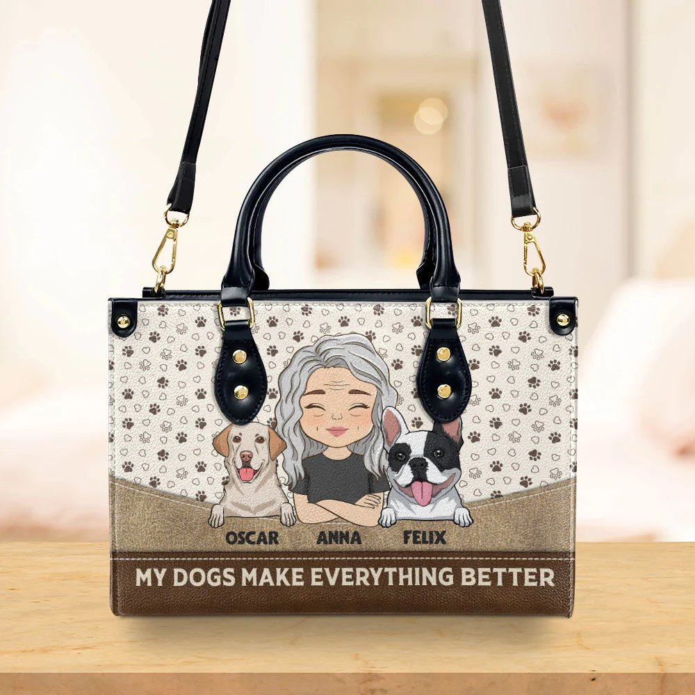 Make Everything Better - Personalized Custom Leather Bag - Image 3