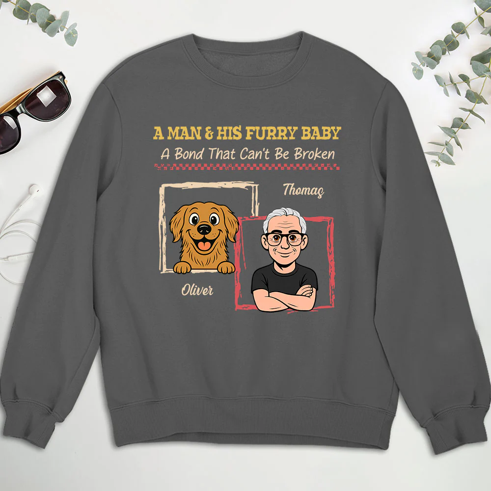 Man And Pets - Personalized Custom Shirt - Image 5