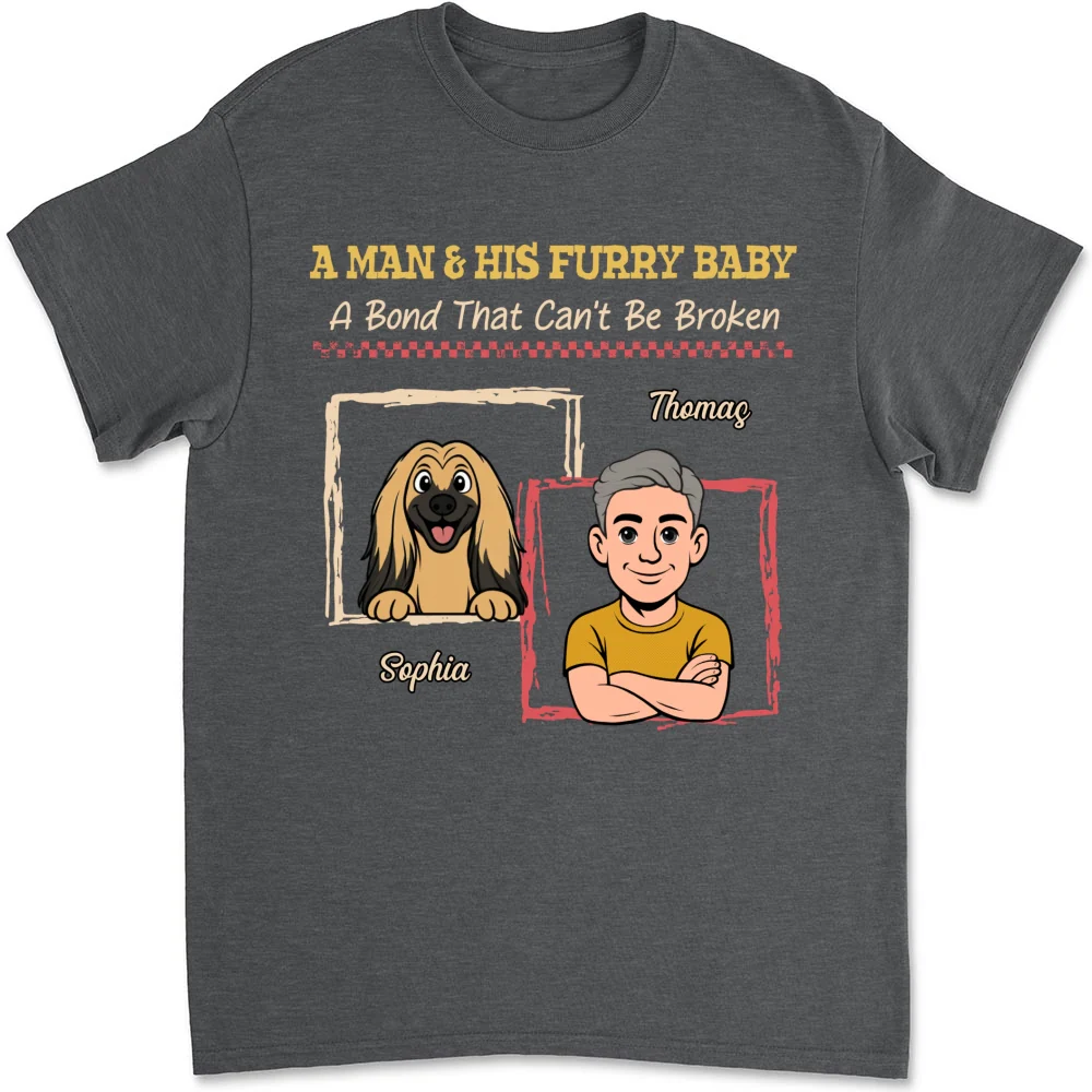 Man And Pets - Personalized Custom Shirt - Image 7