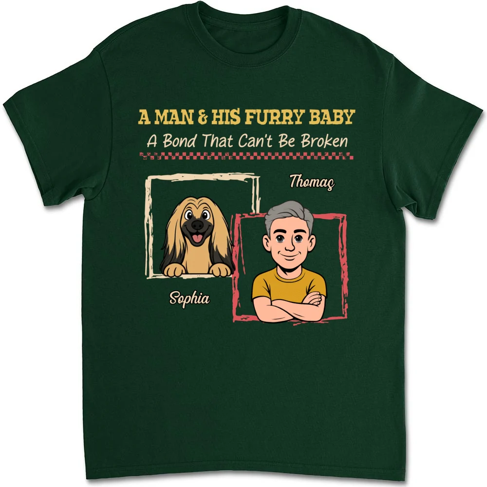 Man And Pets - Personalized Custom Shirt - Image 8