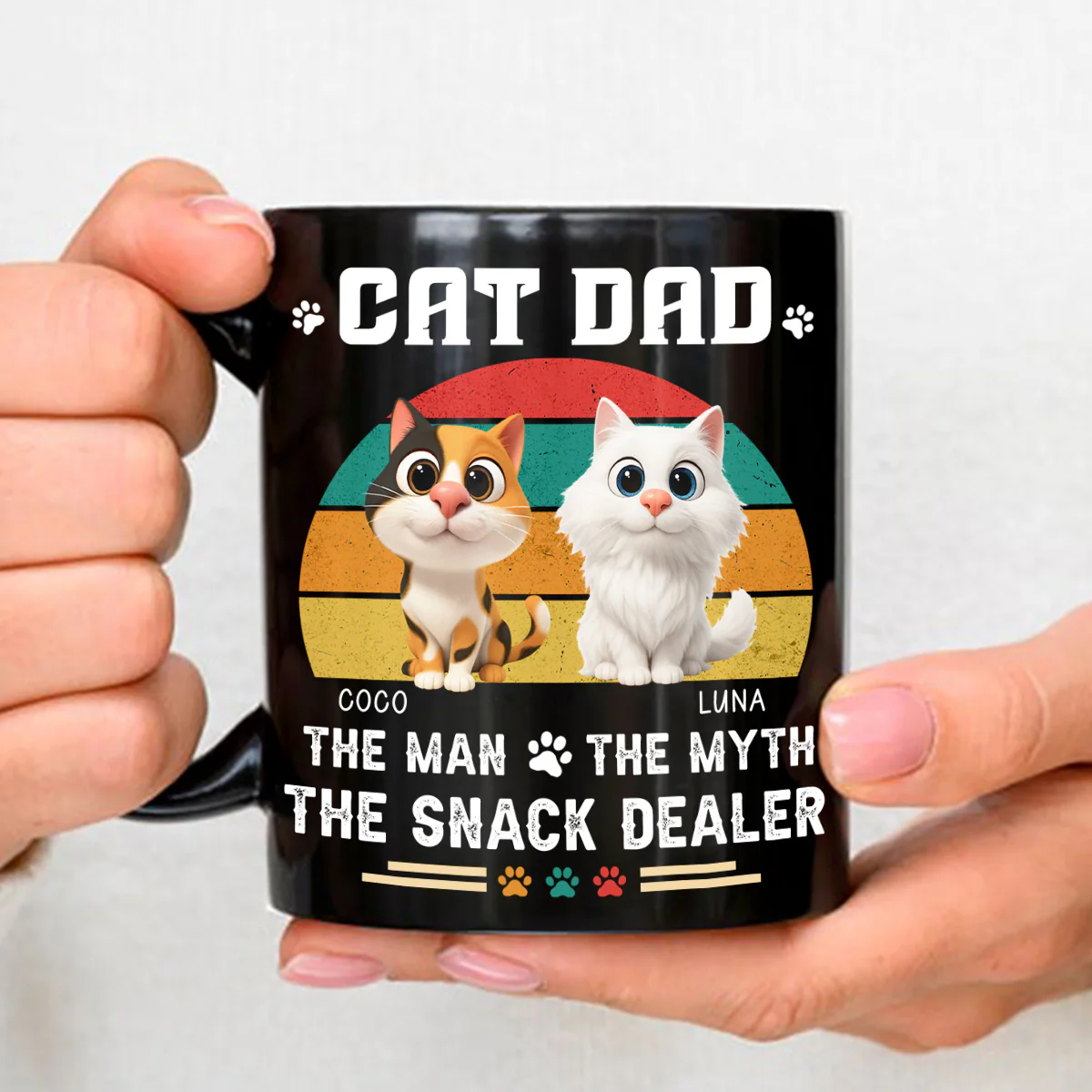 Man Myth Dealer - Personalized Custom Coffee Mug