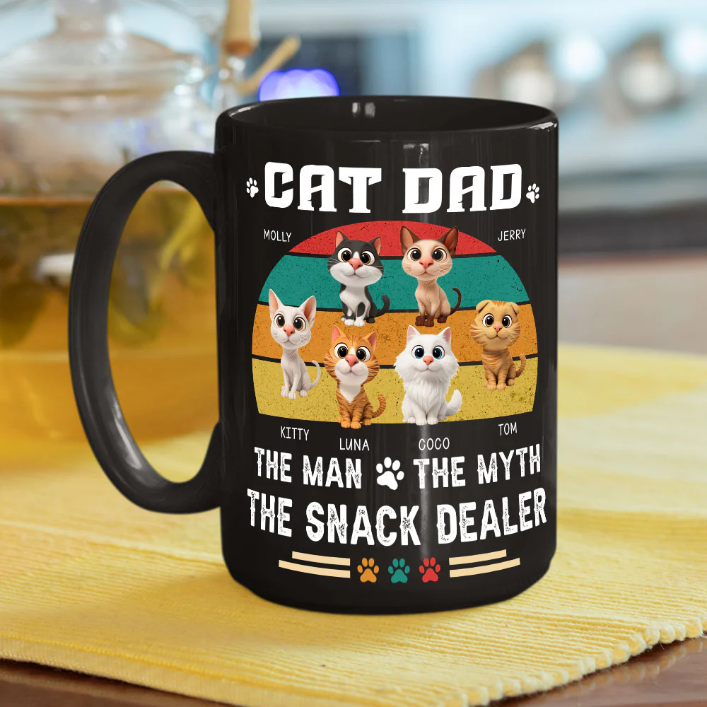 Man Myth Dealer - Personalized Custom Coffee Mug - Image 6