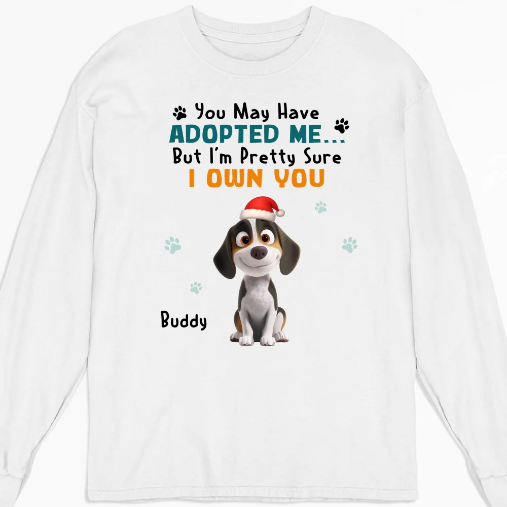 May Have Adopted Me Ver 2 - Personalized Custom Long Sleeve T-Shirt - Image 4