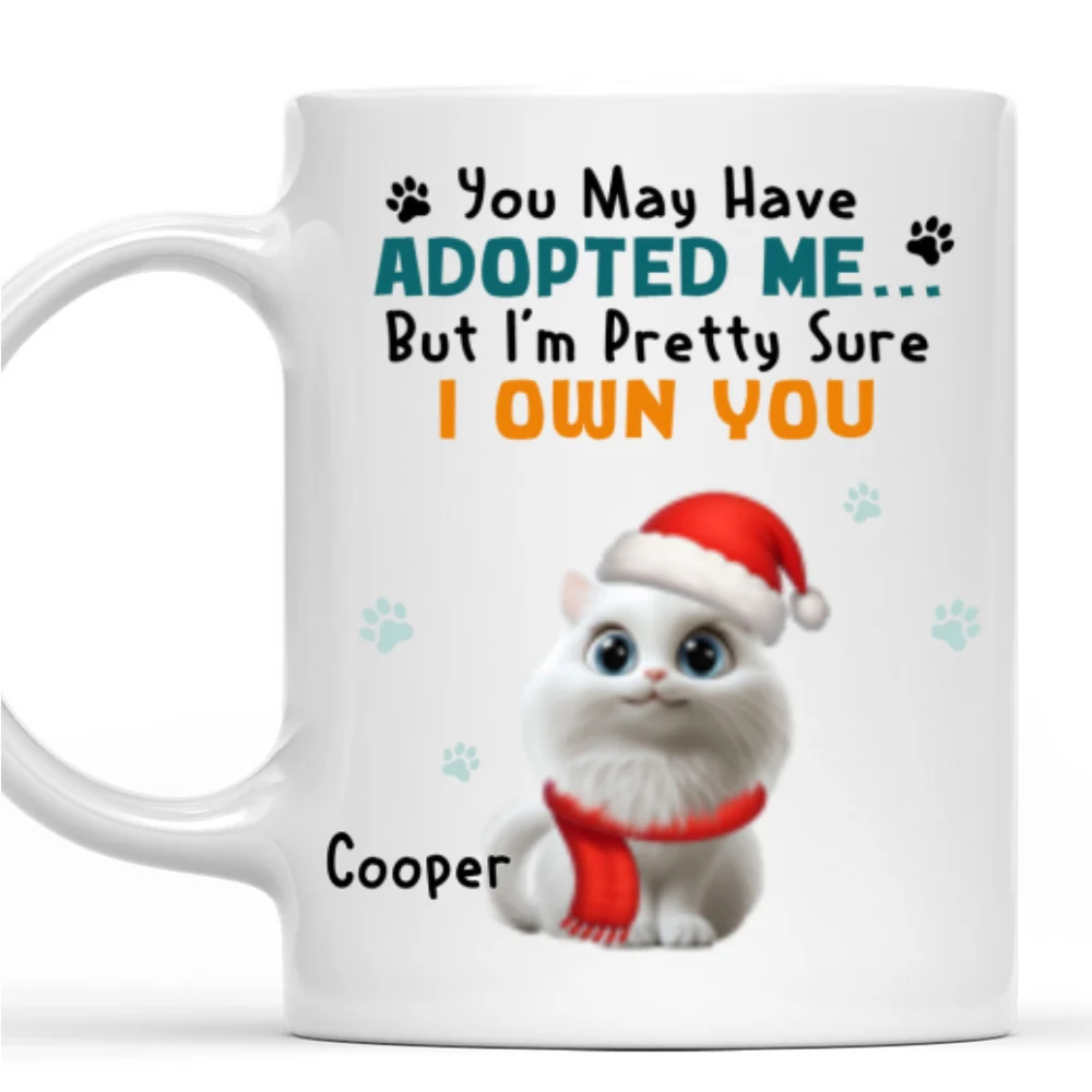 May Have Adopted Me Ver Cat 2 - Personalized Custom Coffee Mug - Image 8