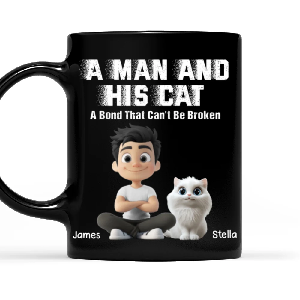 Me And My Cat Together Forever - Personalized Custom Coffee Mug - Image 7