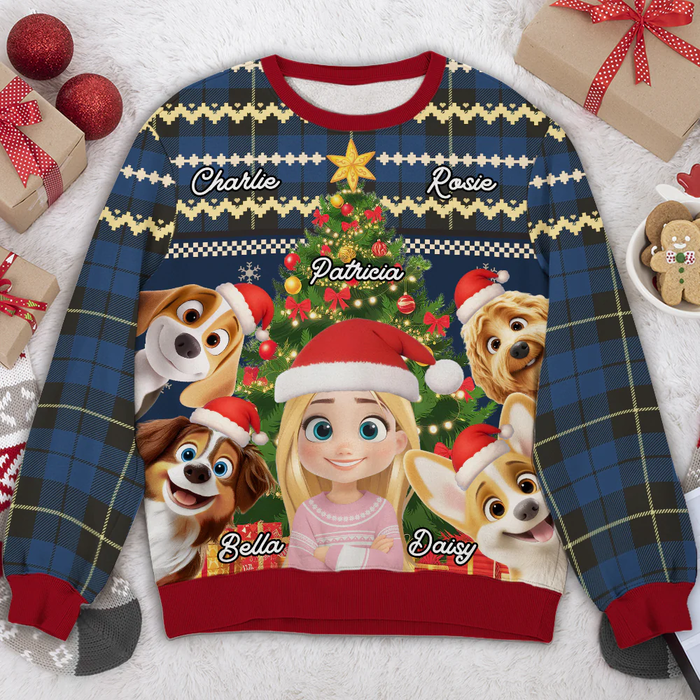 Me And My Dog Corner - Personalized Custom All-Over-Print Sweatshirt - Image 2