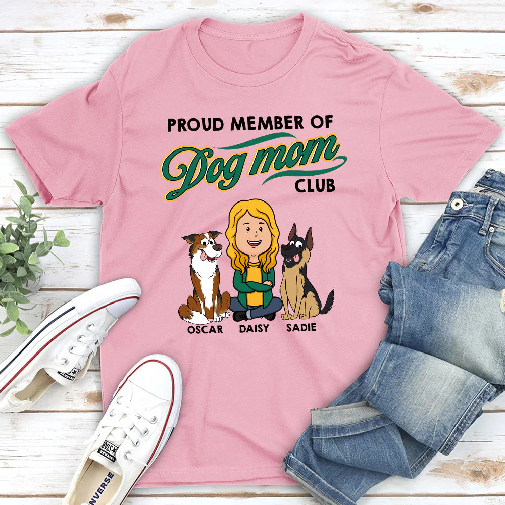 Member Of Dog Mom Club - Personalized Custom Unisex T-shirt - Image 3