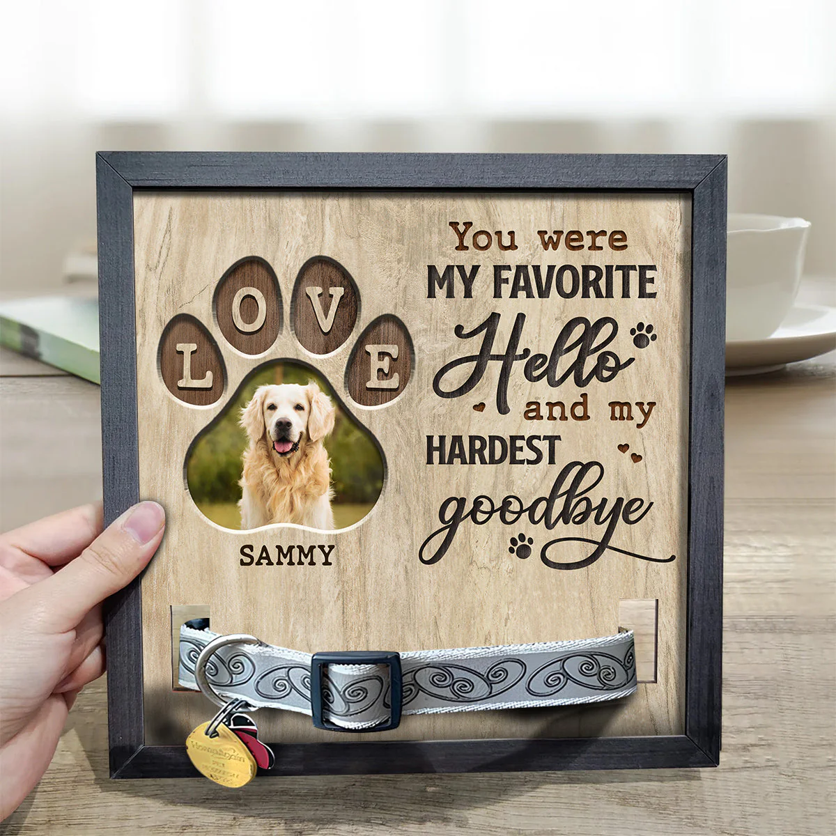 Memories We Keep - Personalized Custom Collar Frame - Image 3