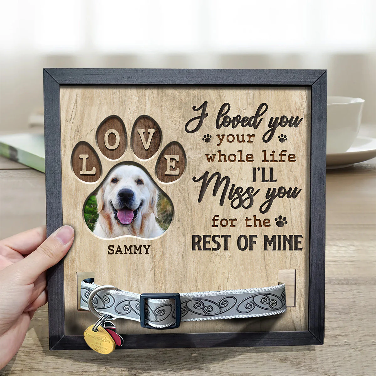 Memories We Keep - Personalized Custom Collar Frame - Image 5
