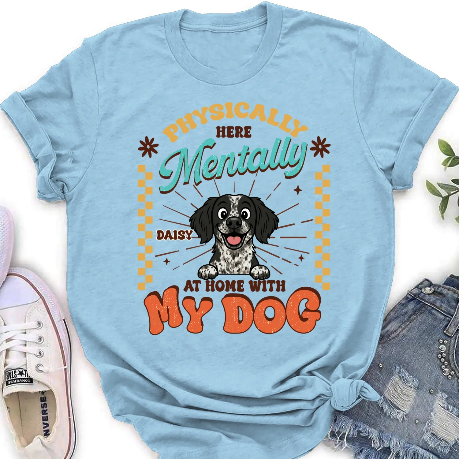 Mentally At Home - Personalized Custom Women's T-Shirt - Image 9