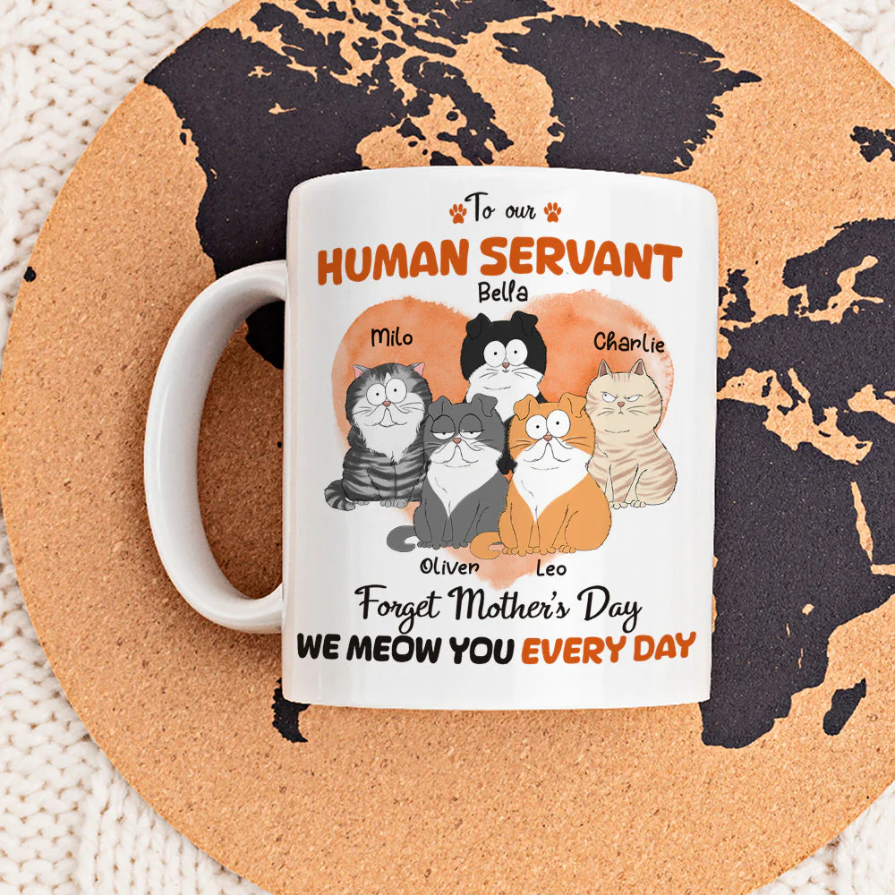 Meow You Every Day - Personalized Custom Coffee Mug - Image 2
