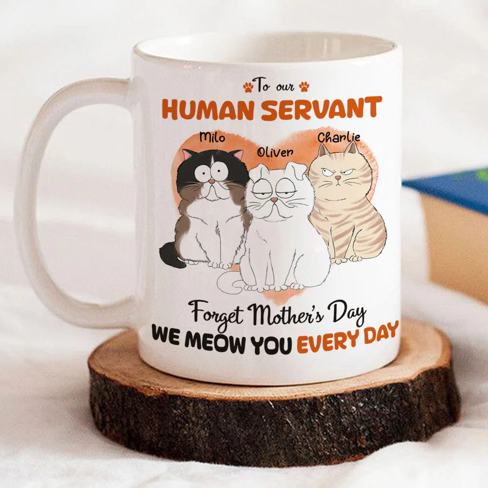Meow You Every Day - Personalized Custom Coffee Mug - Image 3
