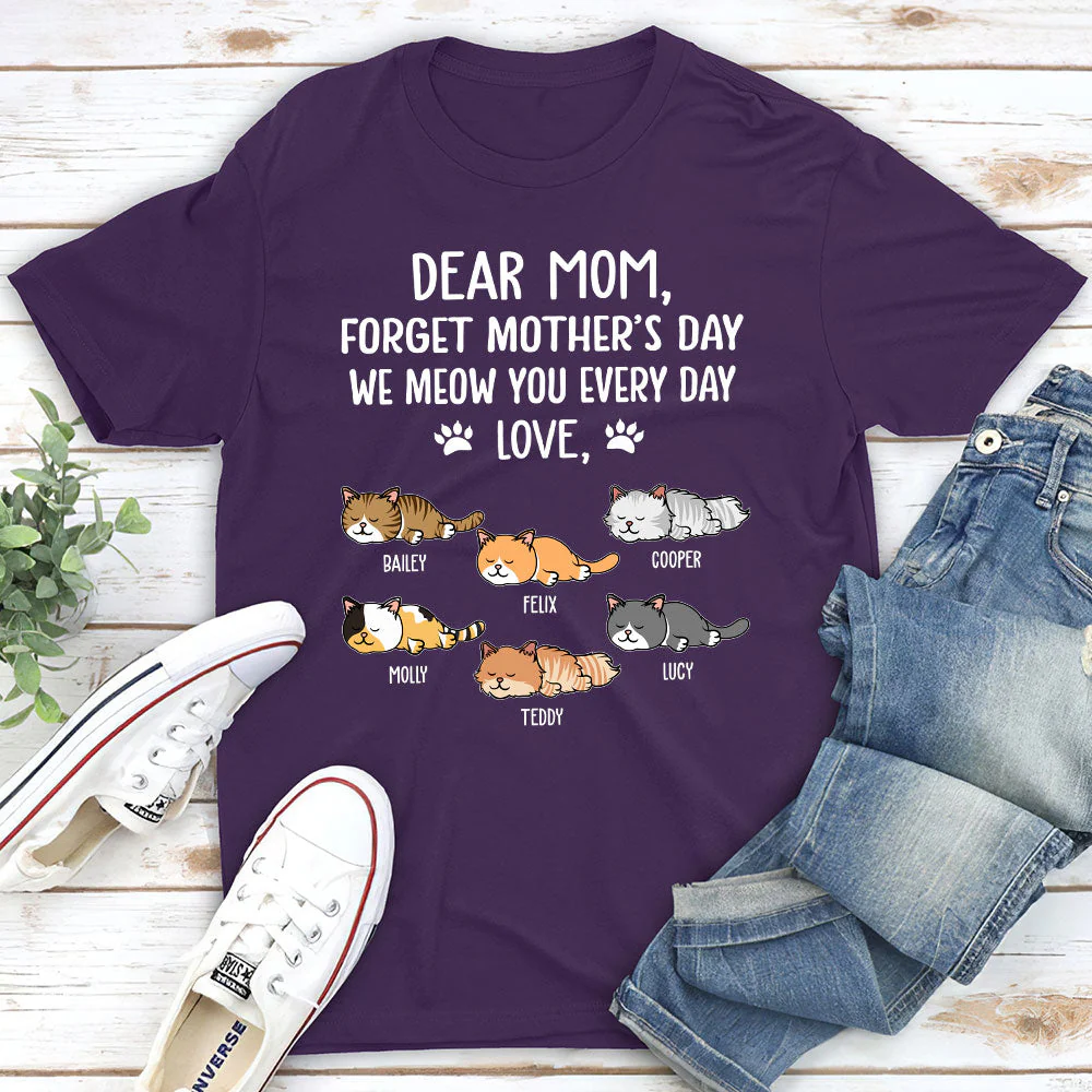 Meow You Every Day - Personalized Custom Unisex T-shirt - Image 4