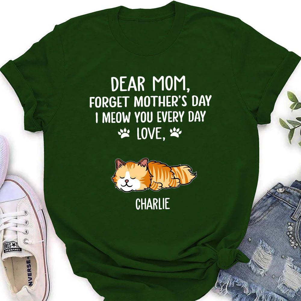 Meow You Every Day - Personalized Custom Women's T-shirt - Image 3