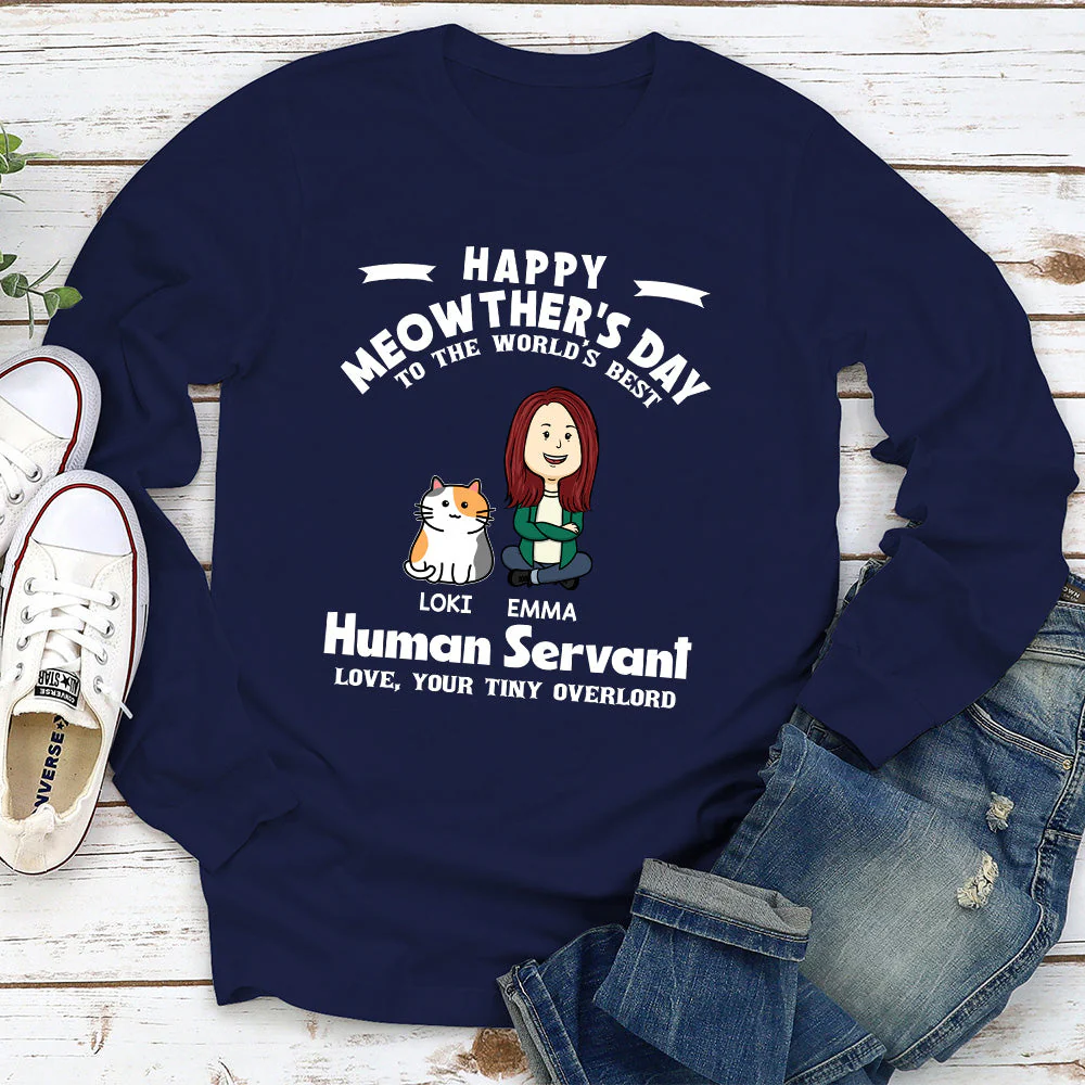 Meowthers Day - Personalized Custom Long Sleeve T-shirt - Image 3
