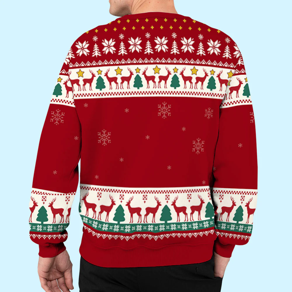 Meowy Catmas My Human - Personalized Custom All-Over-Print Sweatshirt - Image 7