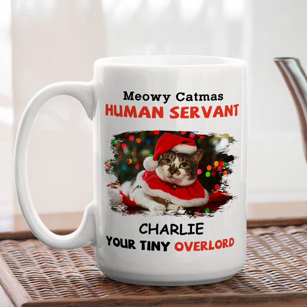 Meowy Catmas Servant - Personalized Custom Coffee Mug - Image 6