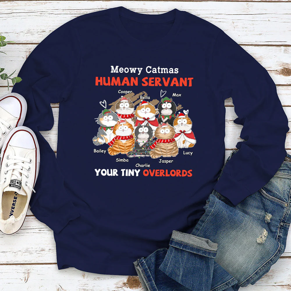 Meowy Catmas Servant  - Personalized Custom Long Sleeve T-shirt - Image 3