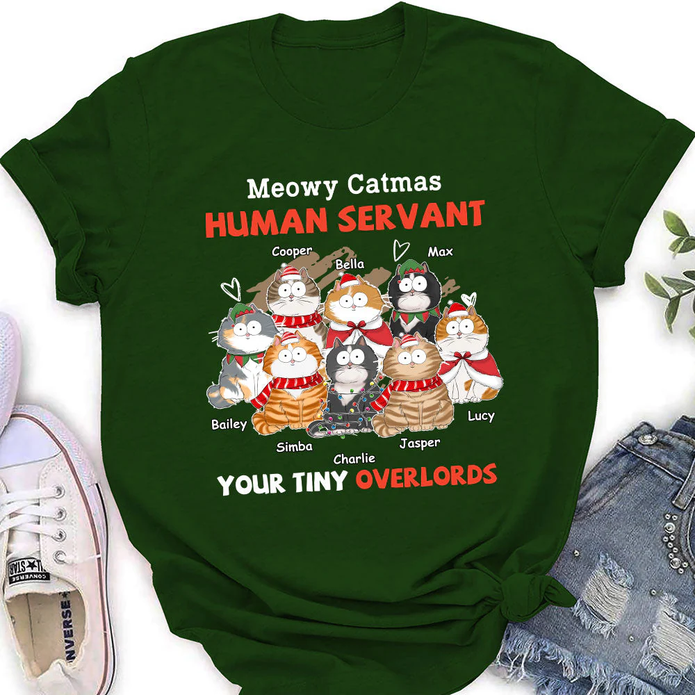 Meowy Catmas Servant - Personalized Custom Women's T-shirt - Image 5